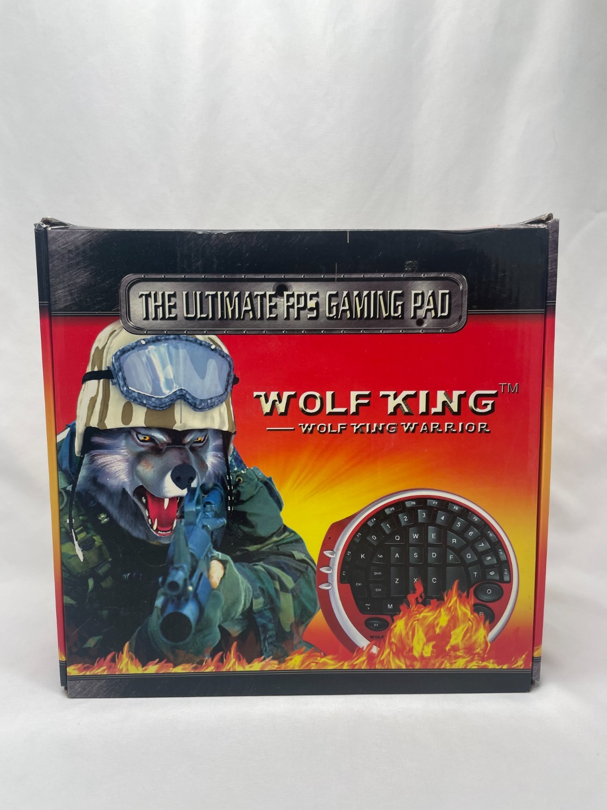 Wolf King Warrior Keyboard (RED) DK2388U The Ultimate FPS Gaming Pad RARE NEW