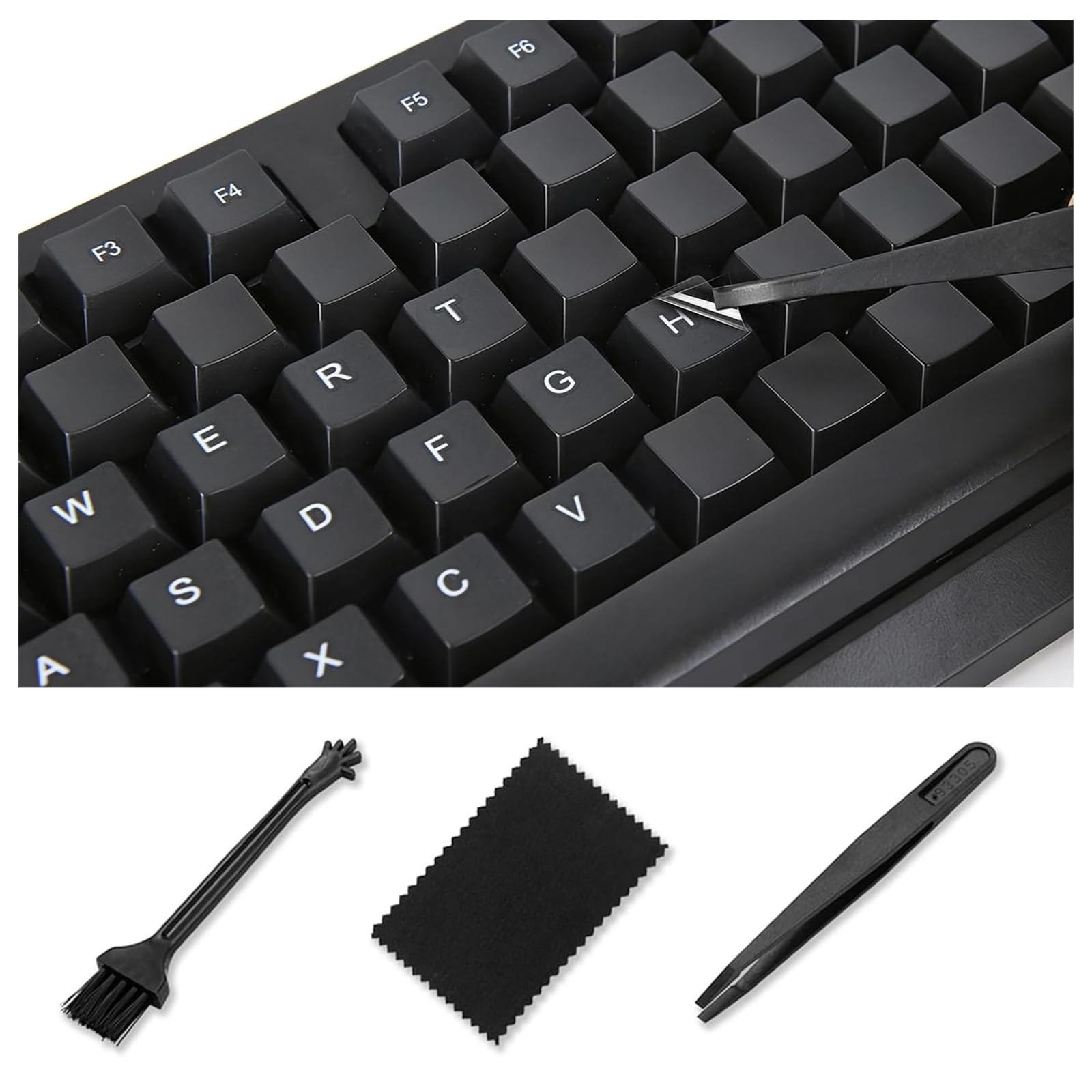 English Keyboard Stickers 5 in 1, Borderless Keyboard Letters Replacement Sti...