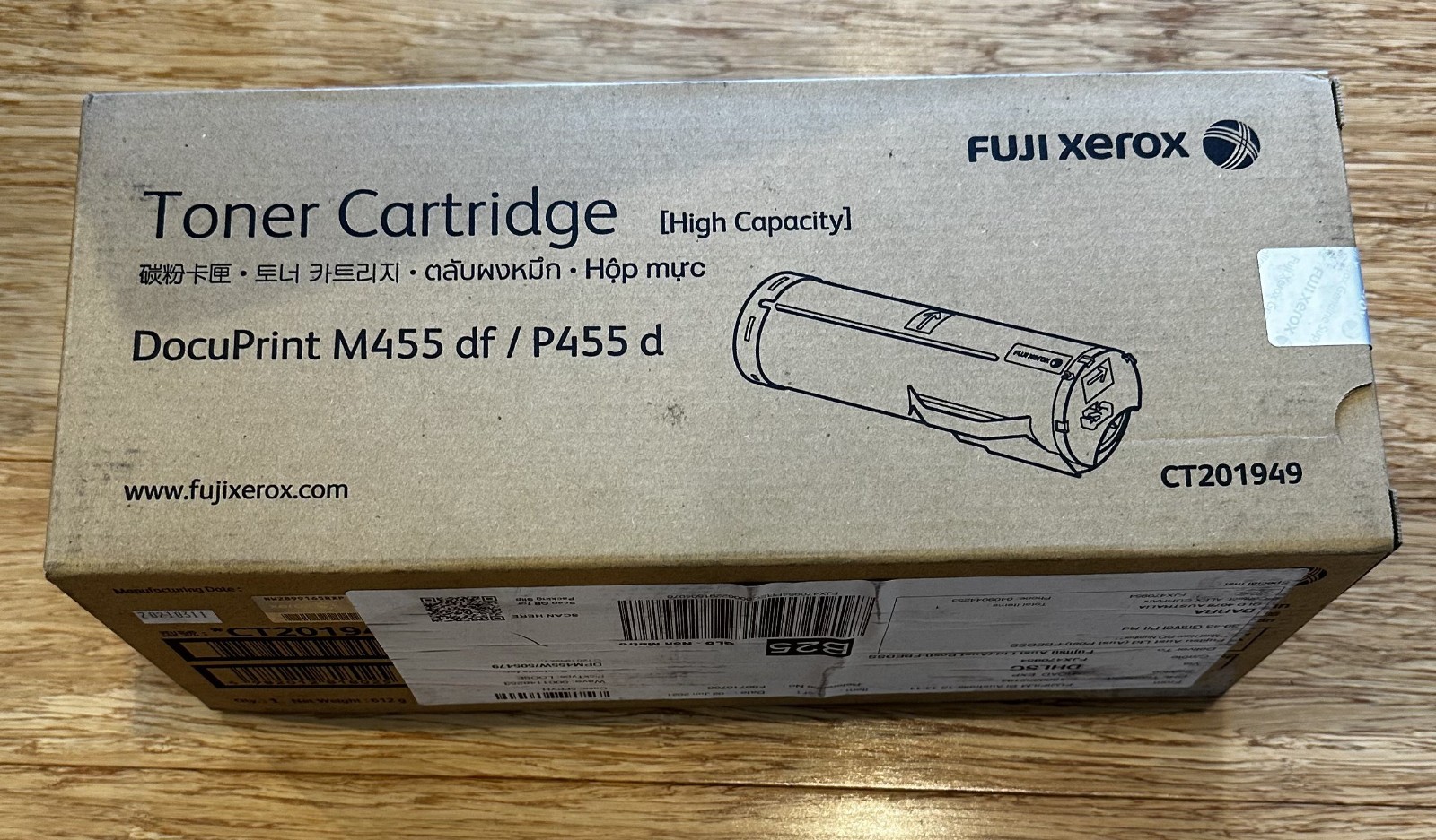 Fuji Xerox Genuine CT201949 Toner Cartridge Black 25K For DocuPrint M455df/P455d