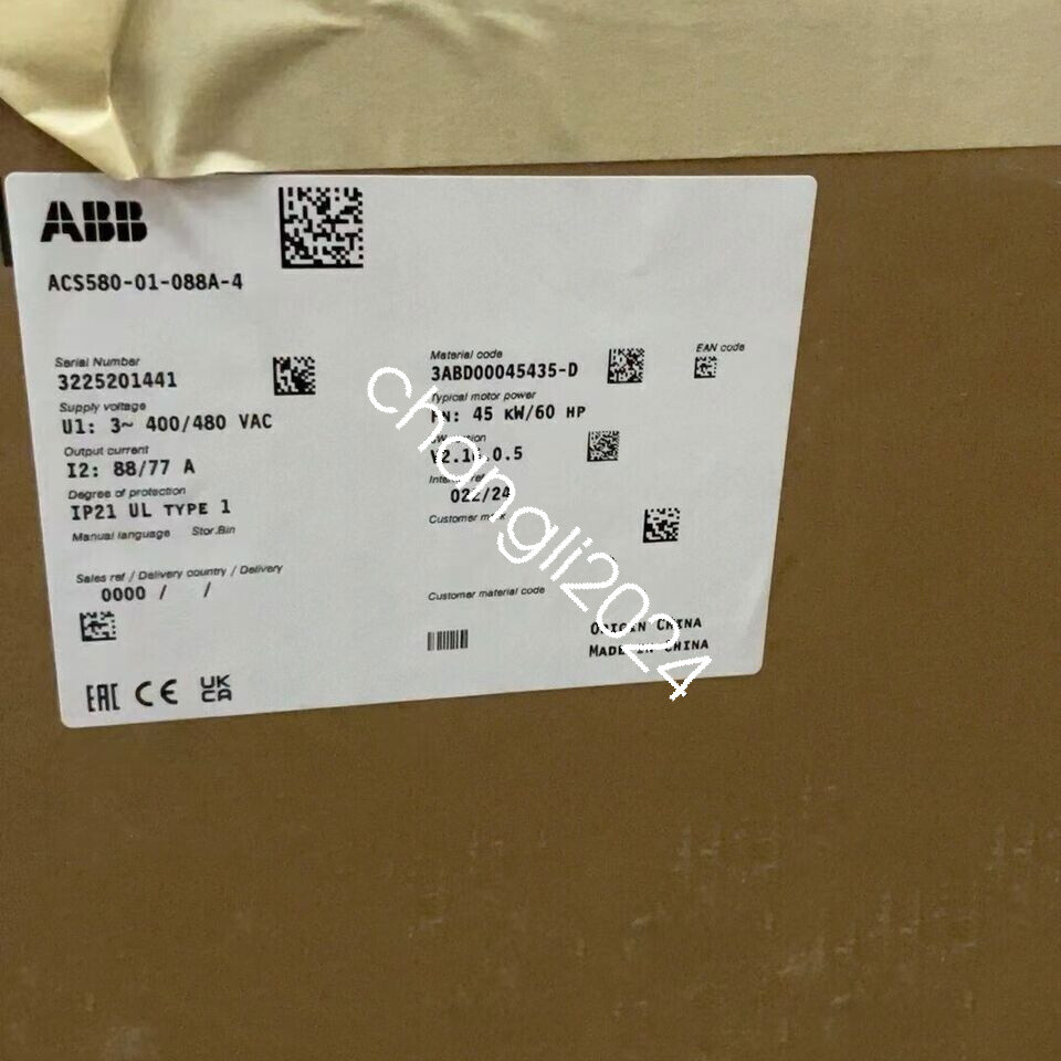 ACS580-01-088A-4 1PCS NEW Frequency Converter Fast delivery One year warranty