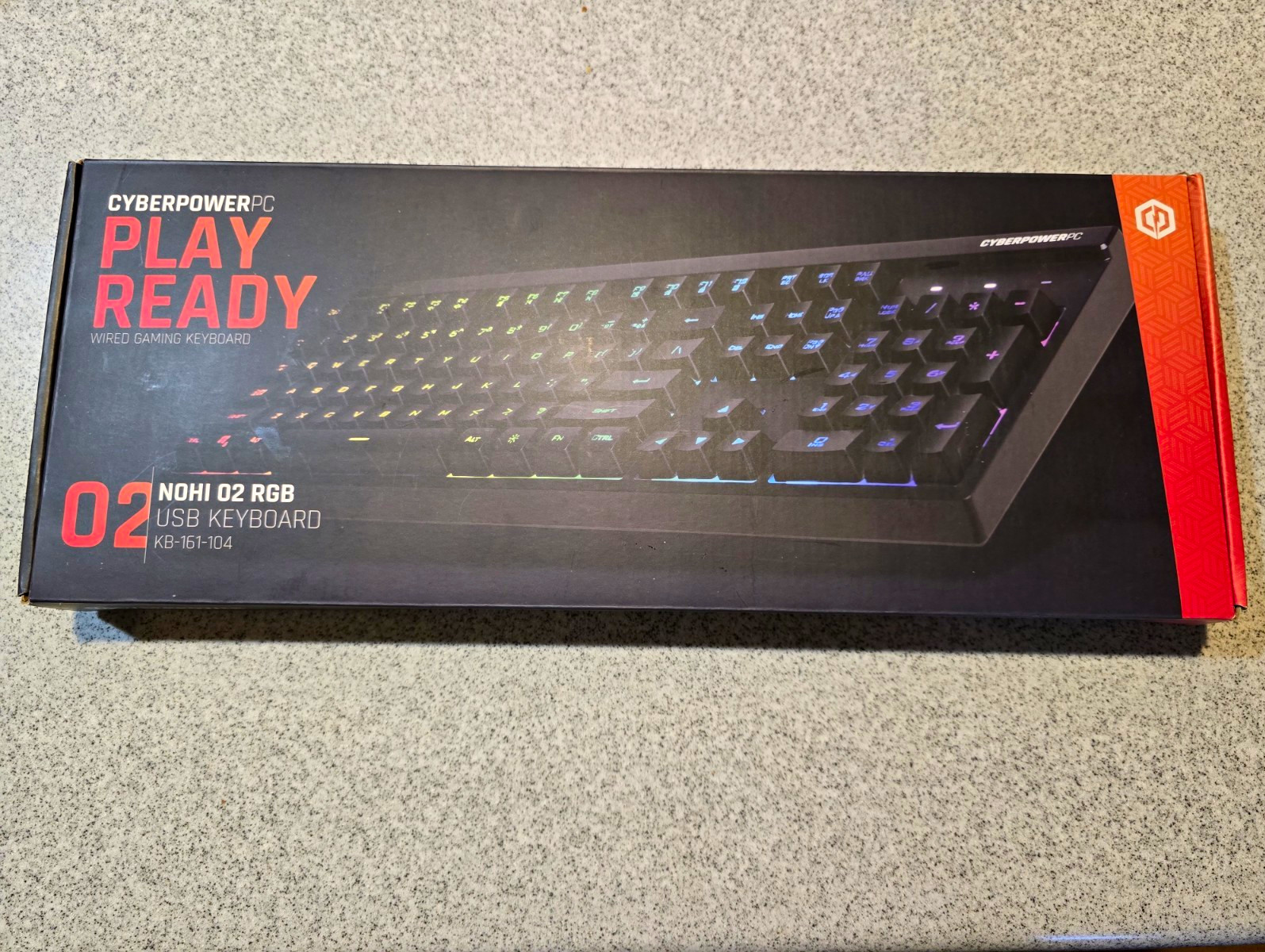 CyberPowerPC NOHI 02 RGB KB-161-104 Wired USB Gaming Keyboard Black QWERTY