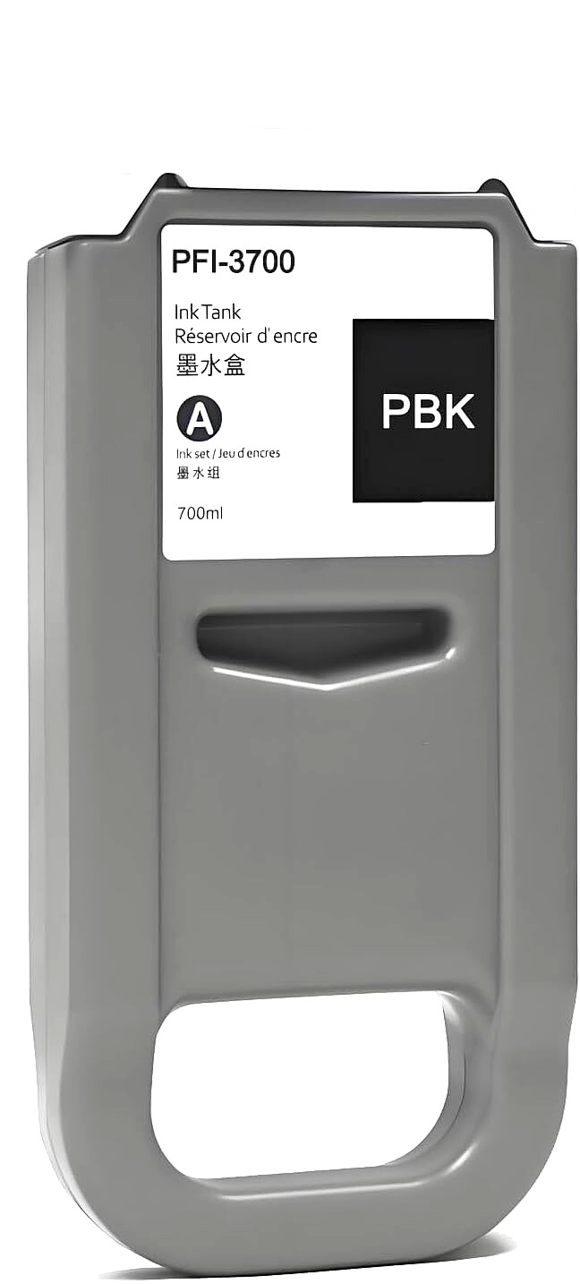 PFI-3700 Photo Black Ink Cartridge 700ml for Canon imagePROGRAF PRO & GP Series
