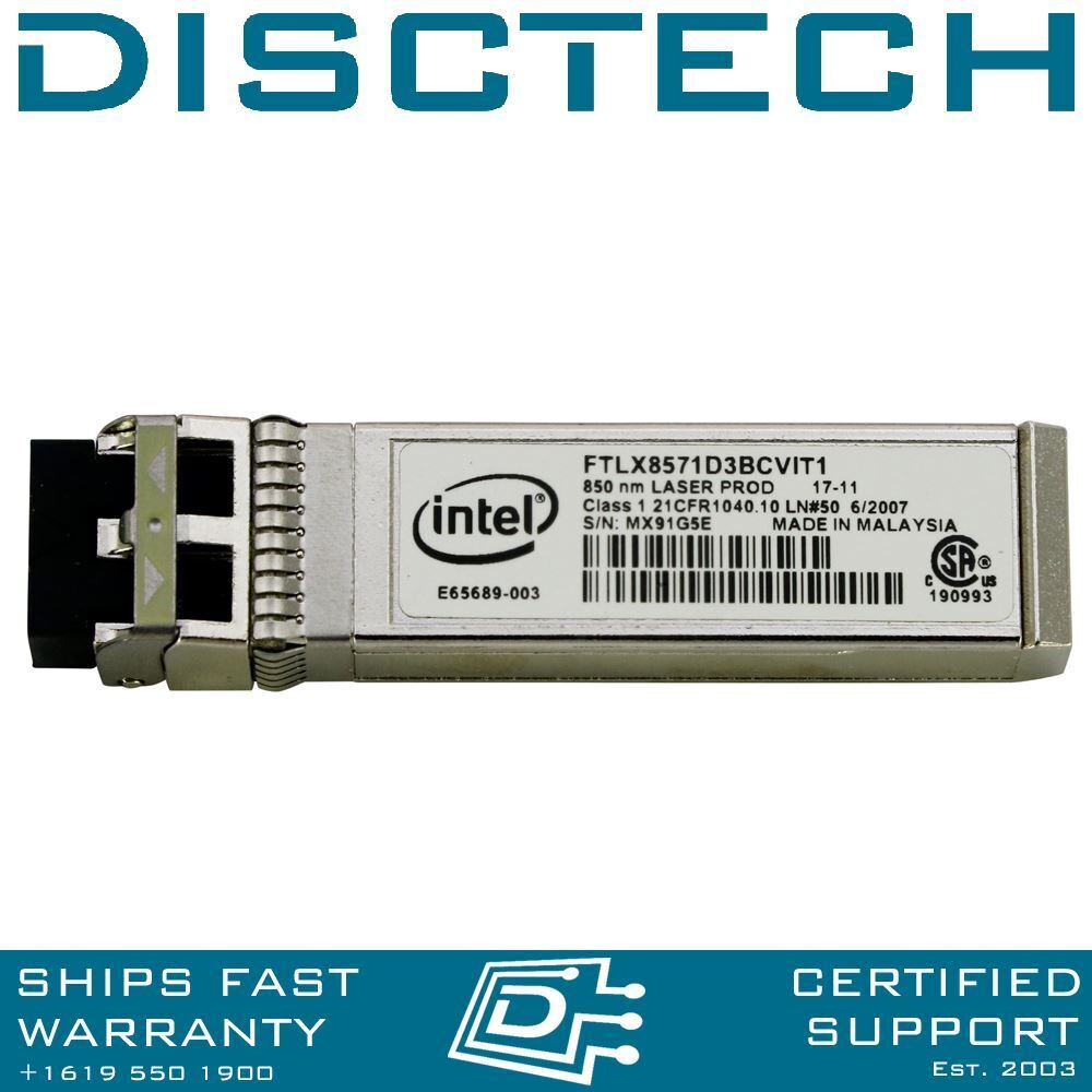 Dell 407-BCBN / 4Y8DN 10Gb/s 850nm SR optic SFP+ Transceiver