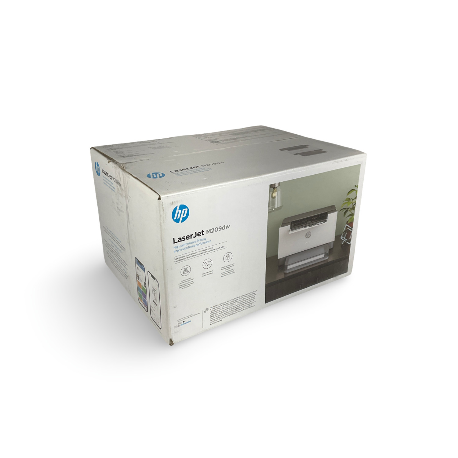 New HP LaserJet M209dw Laser Printer Black And White 6GW62F with Toner