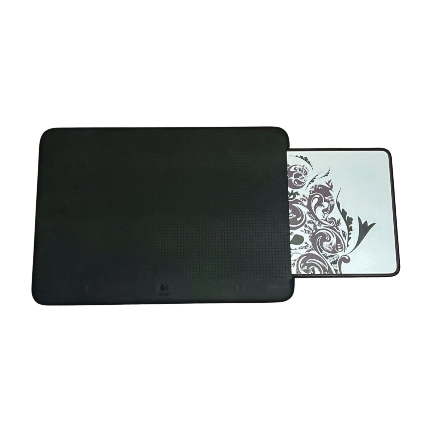 Logitech Portable Lapdesk N315 Purple Black Design Extending Mouse Tray