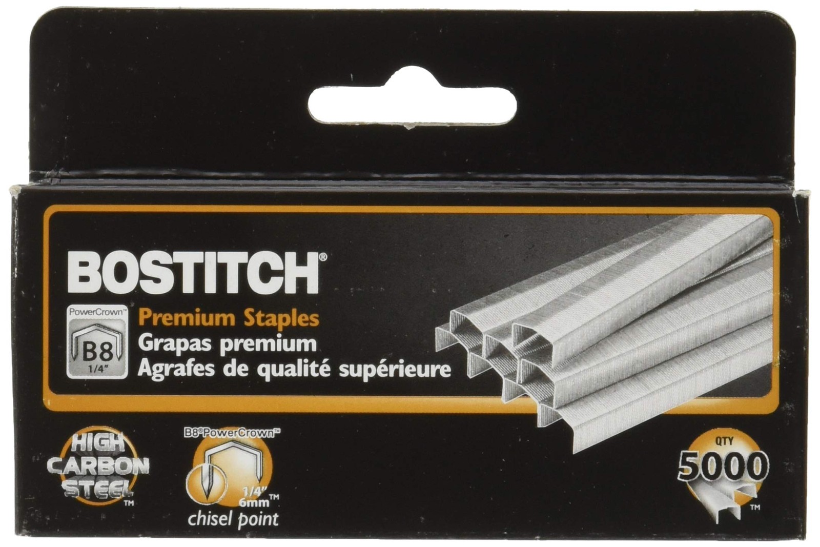 Staples Value Pack 6 Boxes Stanley Bostitch B8 1/4 Powercrown