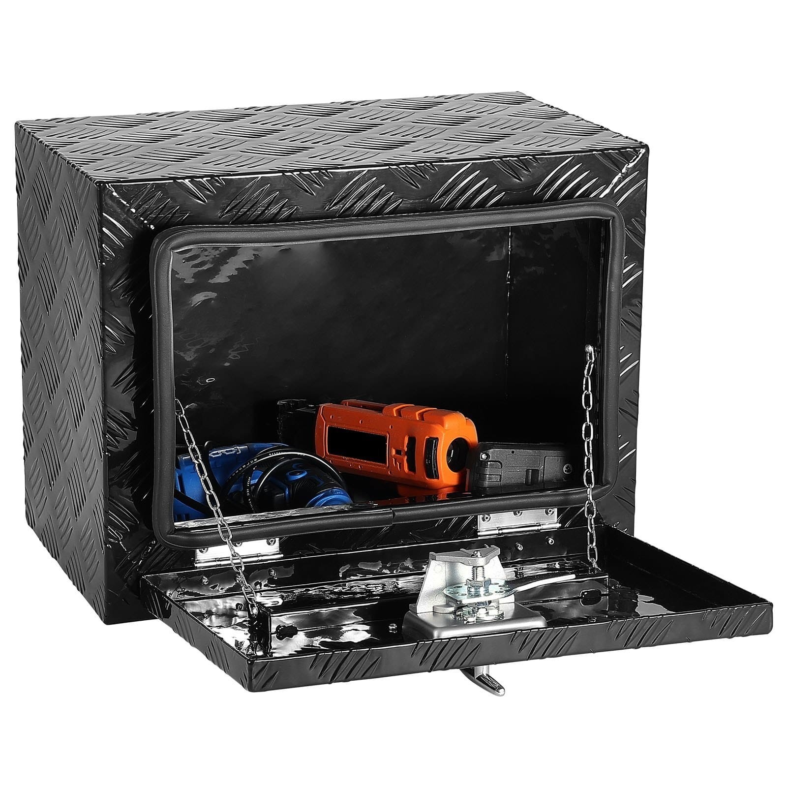  Underbody Truck Box, 18" x 12" x 14" Pickup Storage Box, Heavy Duty Aluminum Di