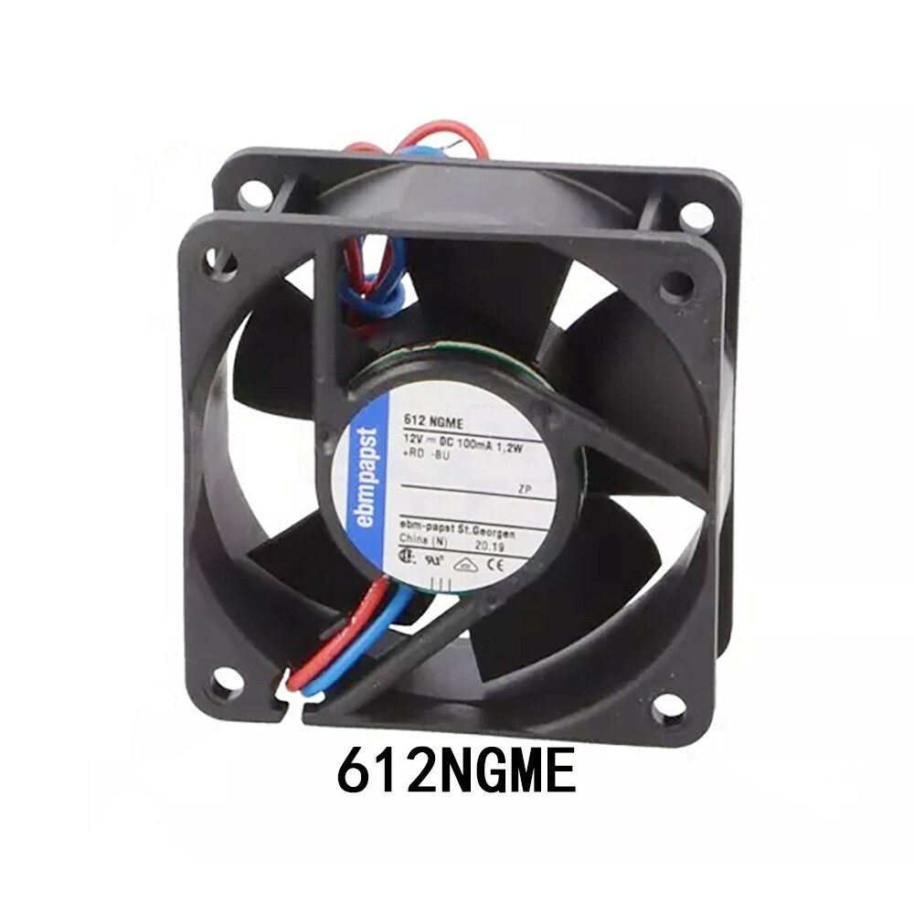 Ebmpaps Axial Cooling Fan New 1.2W 612NGME 100mA 32m3/h 60*60*25MM radiator