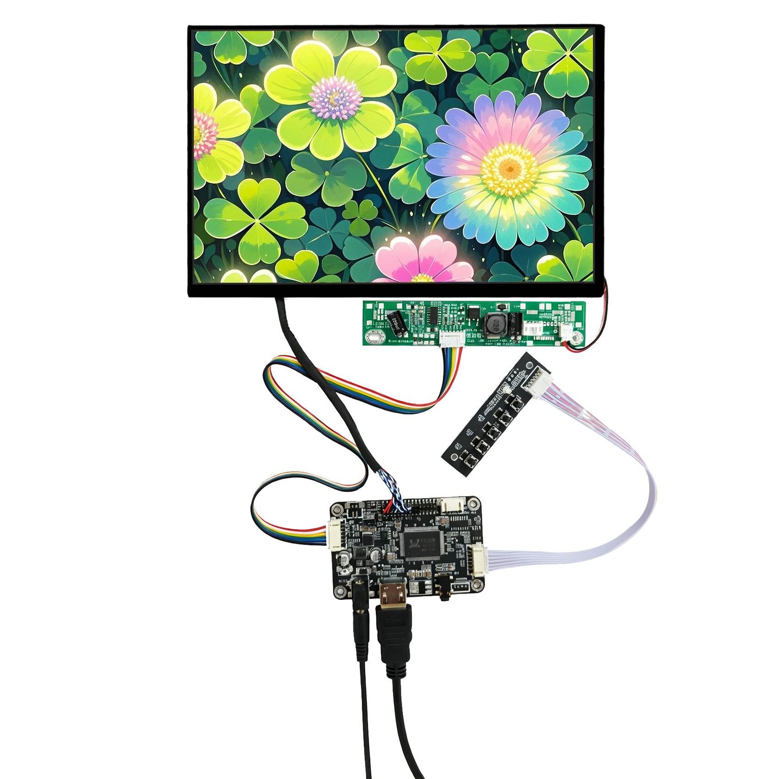 HD LCD Controller Board WIth 10.1inch N101ICG-1000 1280x800 1000nit LCD Screen