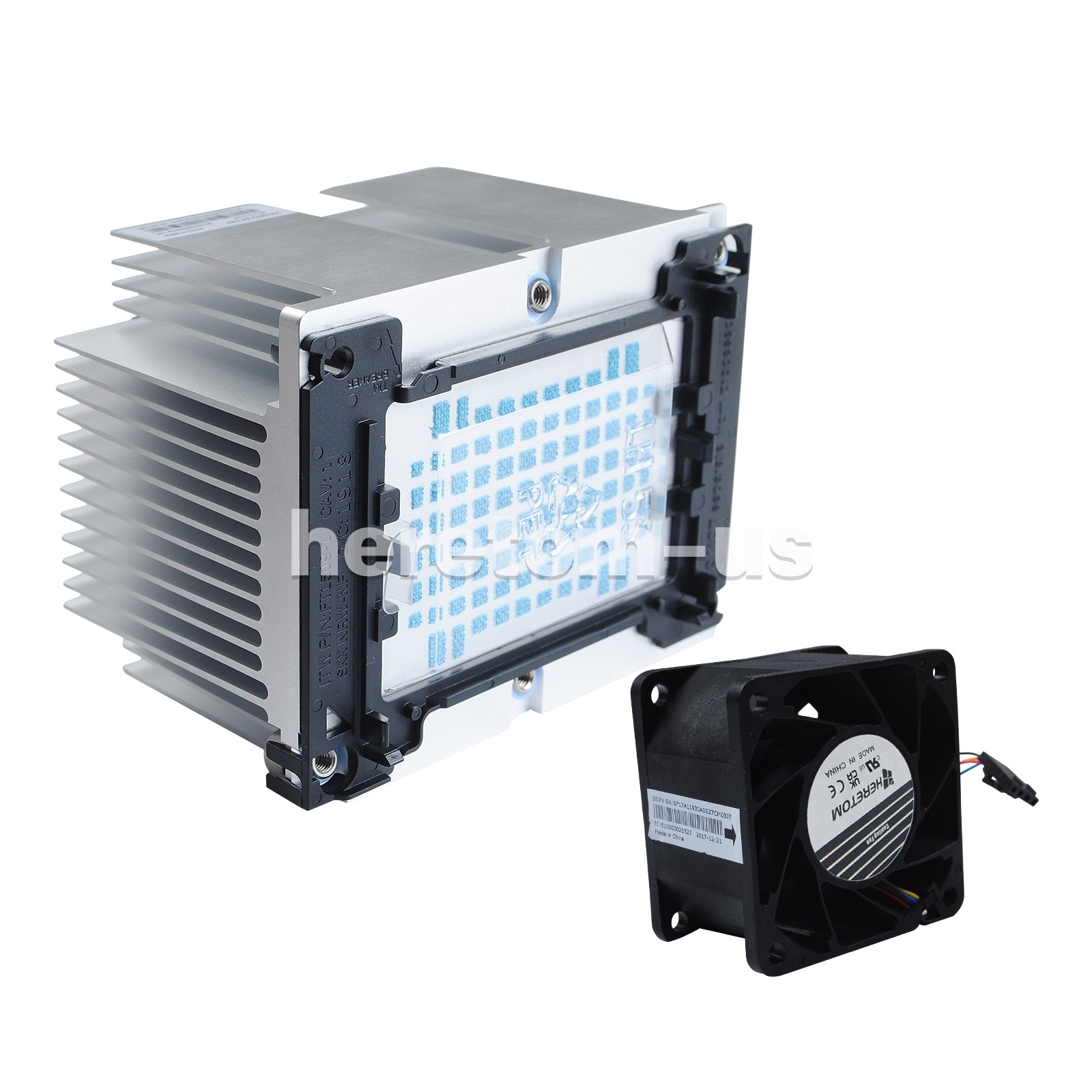 CPU Cooler Heatsink 01KP655 + Cooling Fan 01KP642/01KP643 For Lenovo SR550