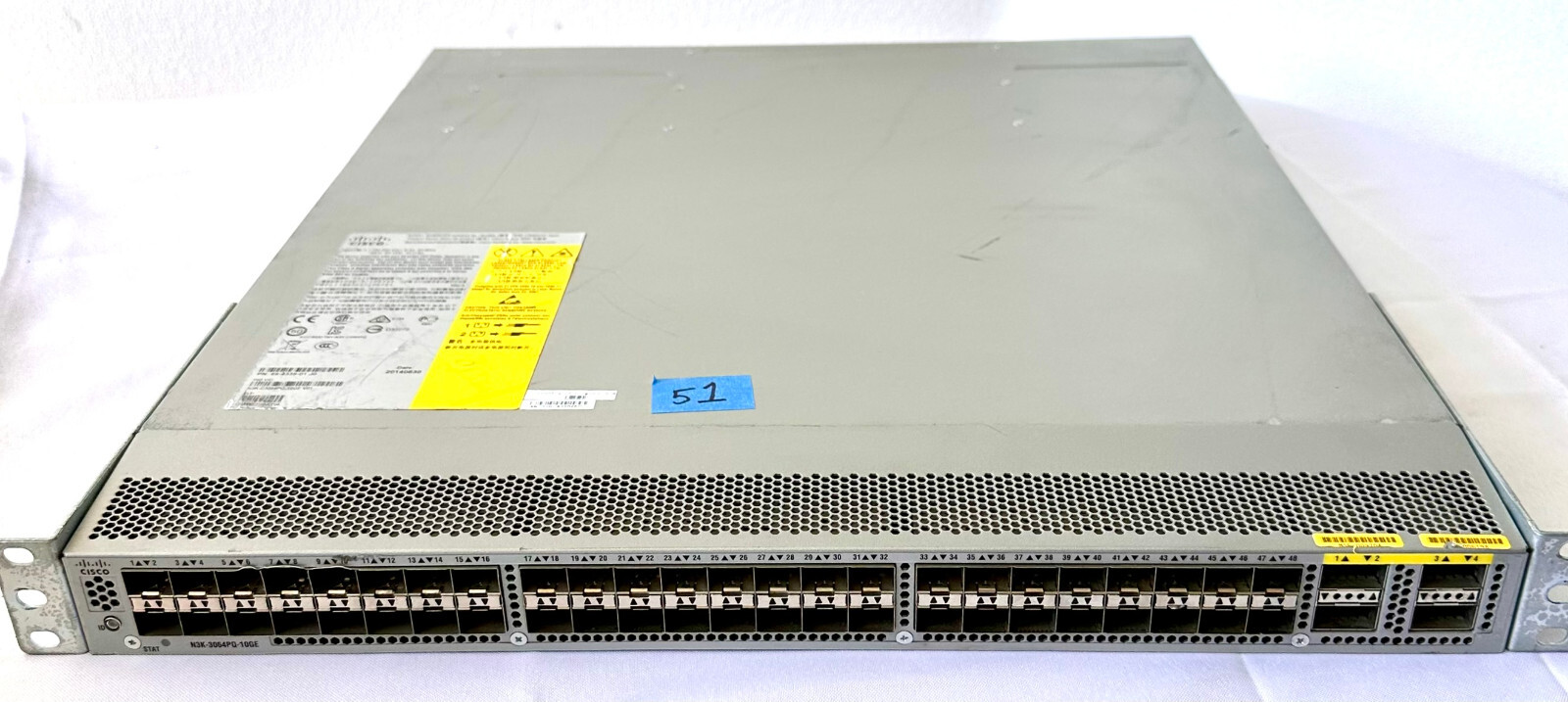 Cisco Nexus 3000 N3K-C3064PQ-10GE 10GbE V01 SFP+ 48-Port Switch & brackets #51