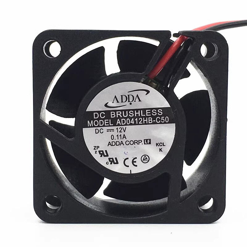 1PC NEW ADDA AD0412HB-C50 4020 12V 0.11A 4CM 2-wire double ball cooling fan