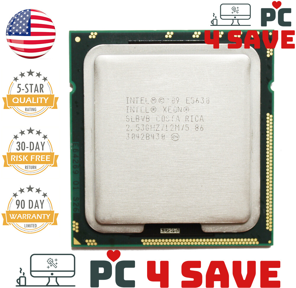 Intel Xeon E5630 SLBVB 2.53GHz 12M Quad Core LGA 1366 Server CPU Processor 80W