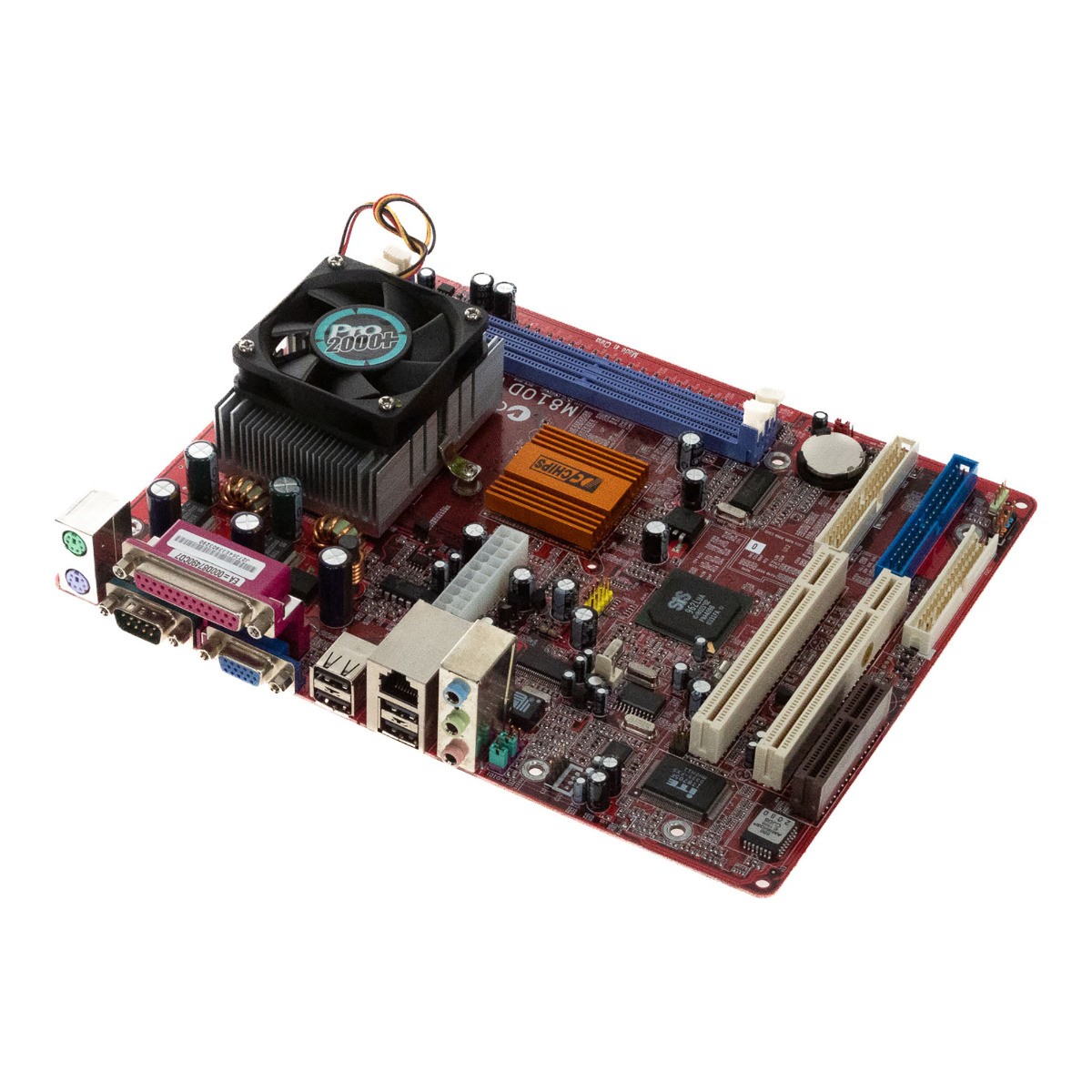 Motherboard PC CHIPS M810D V7.5 AMD 2000+ 1300MHz DDR PCI microATX with cooler