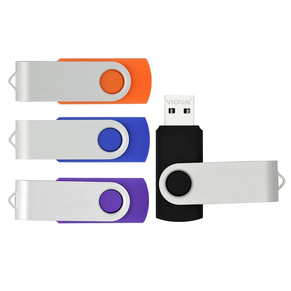 4 Pack 16GB USB Flash Drive USB 2.0 Flash Drive 16GB Multicolor Bulk