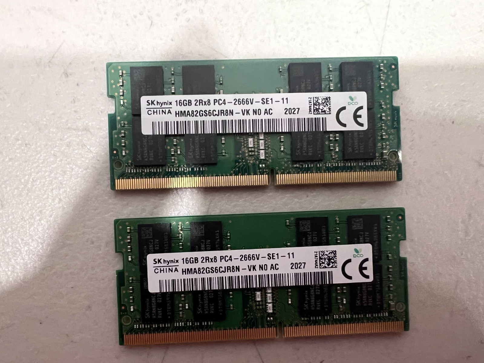 SK hynix 32GB Kit 2x16GB DDR4 2666MHz PC4-2666V Laptop RAM SO-DIMM Memory