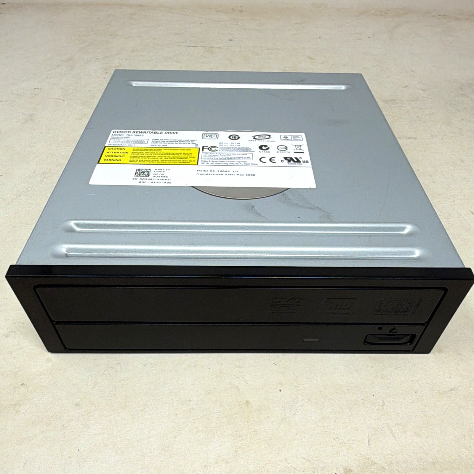 Lite-On DH-16A6S SATA 16x DVD/CD RW Internal 5.25" Drive Black PC