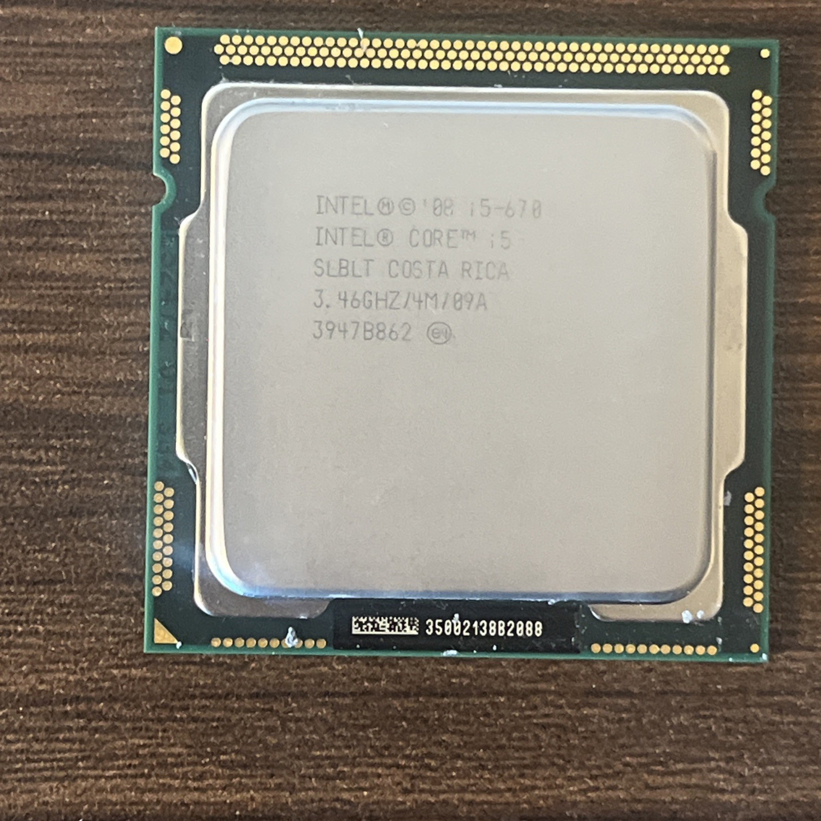 Intel Core i5-670 3.46GHz 2-Core LGA1156 4MB Desktop CPU Processor SLBLT
