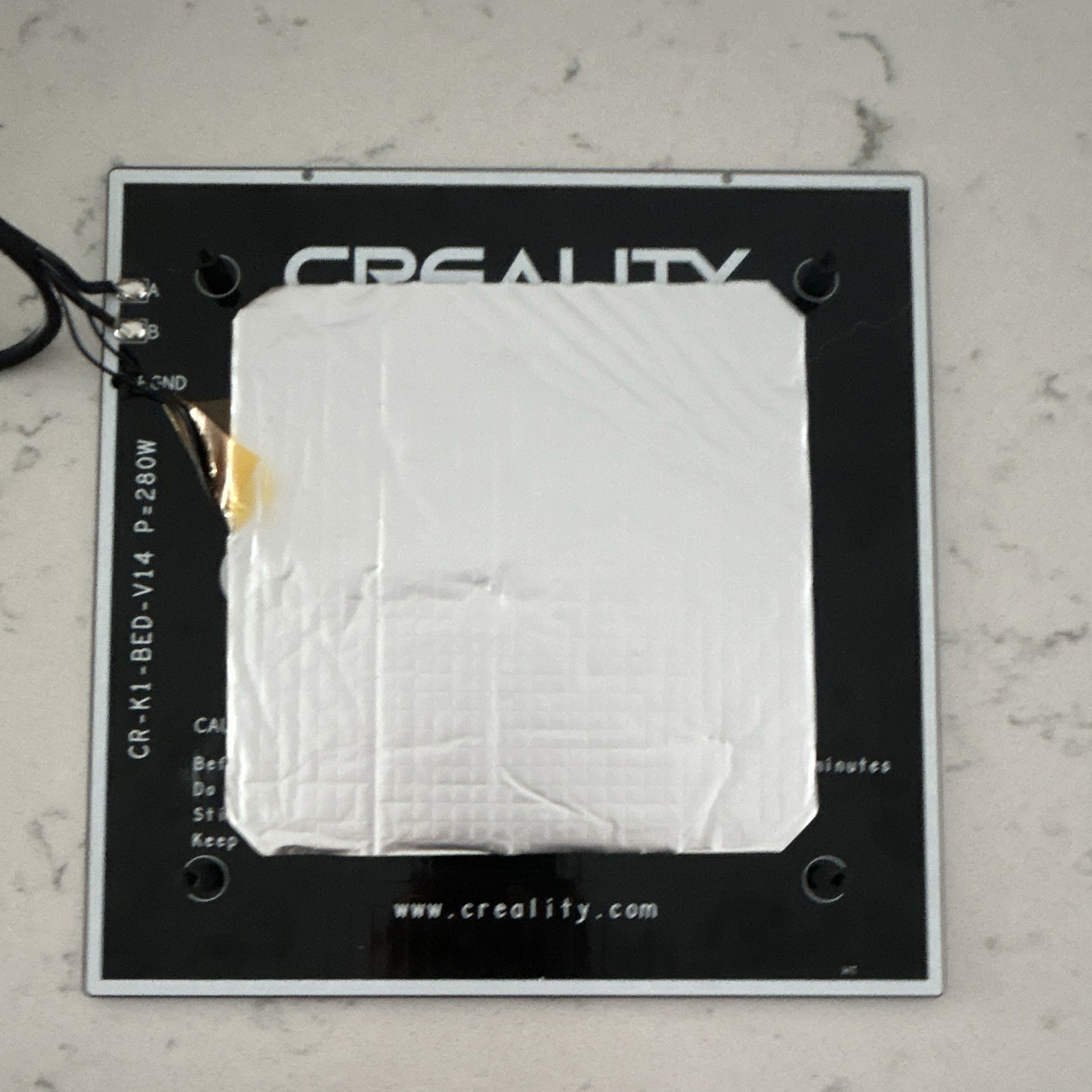 Creality K1 Heated Bed Build Plate Black CR-K1-BED-V14 P=280W