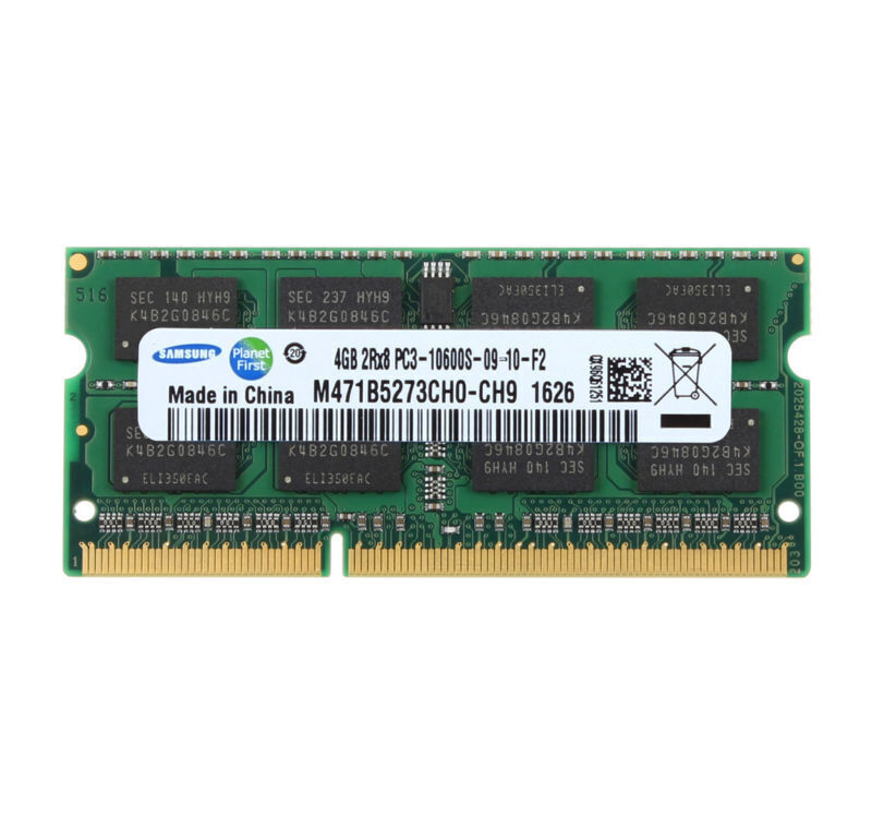 Samsung DDR3 4GB (1x4GB) 1333 MHz PC3-10600 SO-DIMM 1.35V 204pin Laptop Memory