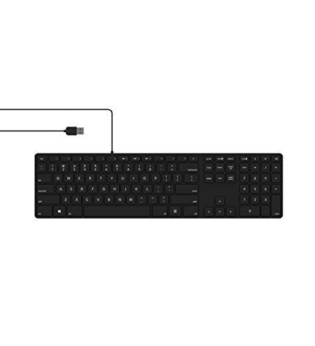 Matias RGB Backlit Wired Aluminum Keyboard for Mac - Black (fk318pclbb)