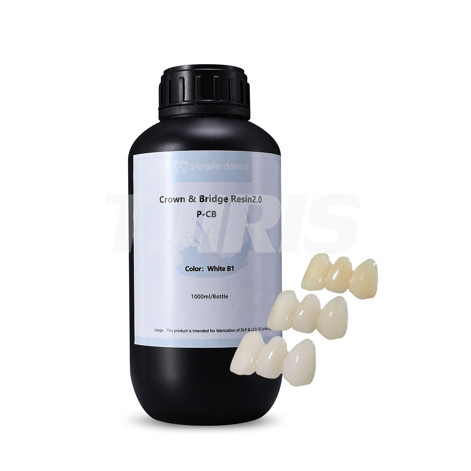 Dental Temporary Crown & Bridge 3D Printing Resin for LCD DLP Printer 1kg