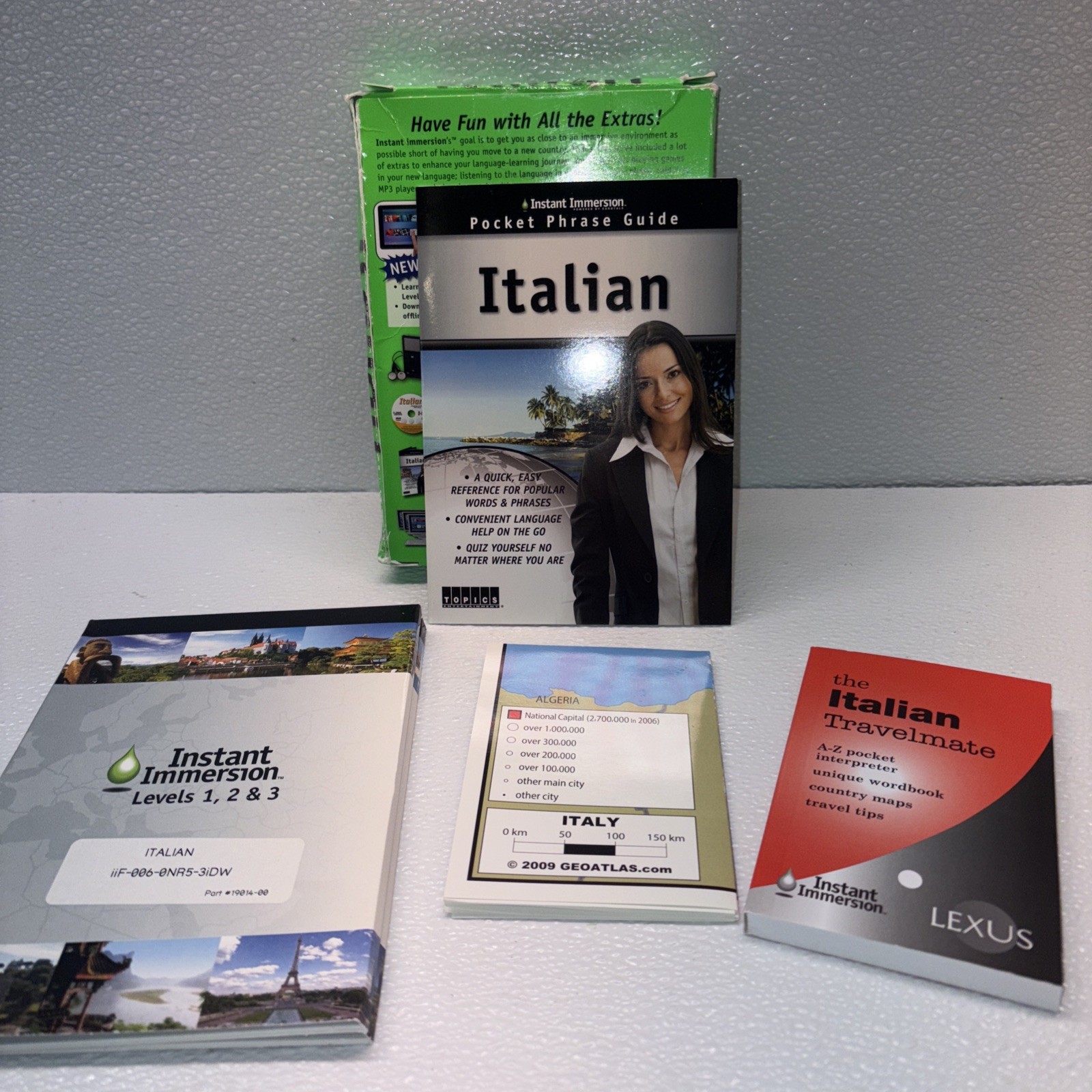 Instant Immersion Learn How To Speak Italian Levels 1-3- Fast Ship