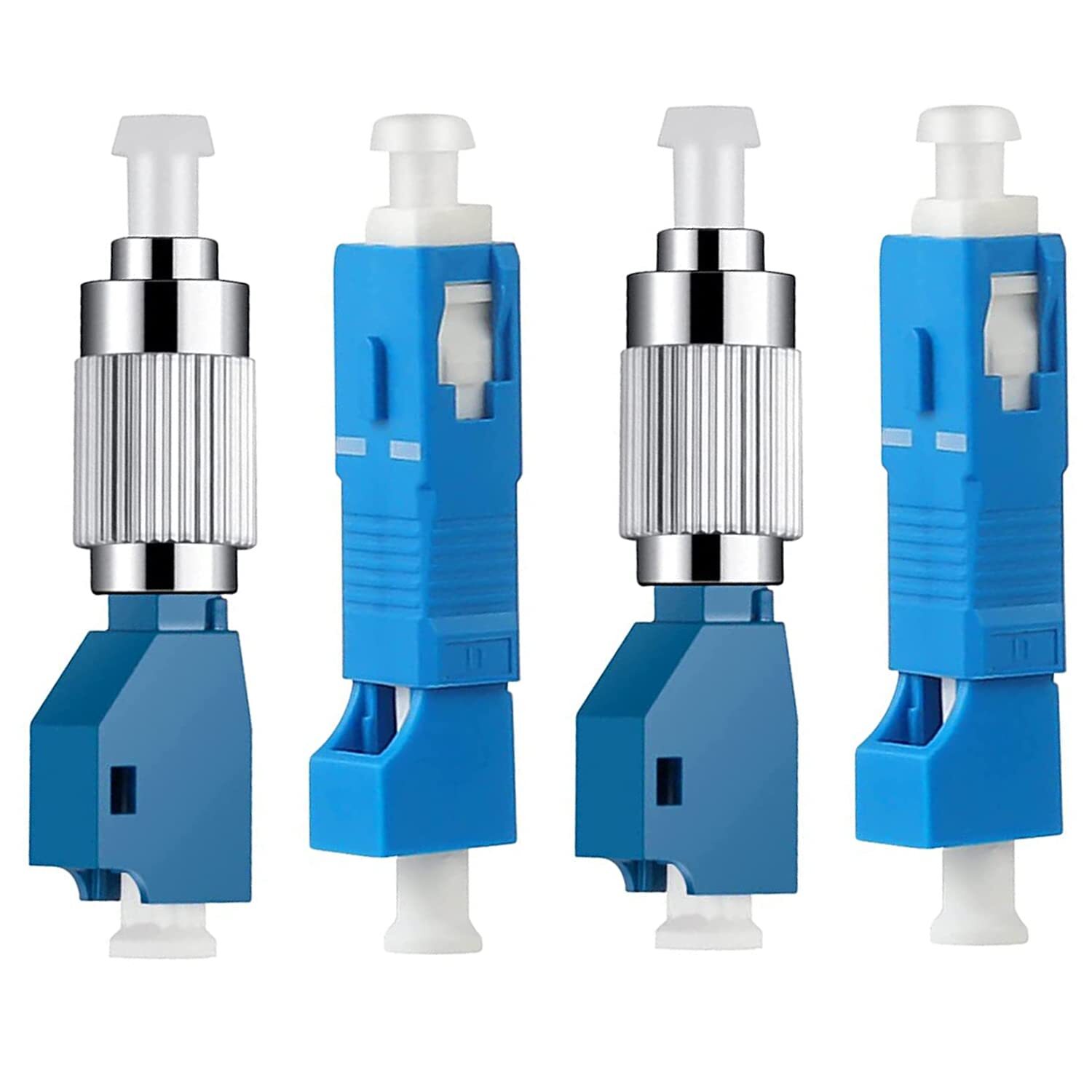 2Pcs Singlemode FC Male to LC Female Adapter & 2Pcs SC/UPC Male to LC/UPC Fem...