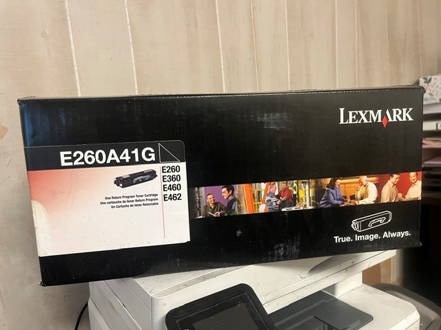 NEW OEM - LEXMARK E260A41G Black Toner - E260 E360 E460 E462 Sealed Box
