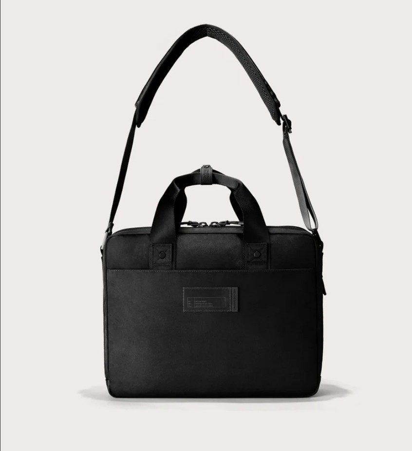 Dagne Dover Oslo Slim Laptop Bag Tech Bag Travel Case Black EUC 