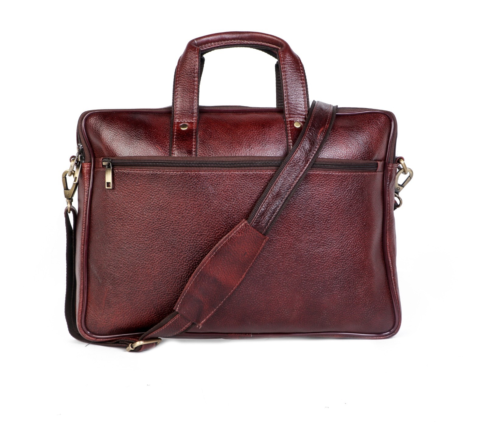 Men's Genuine Leather Laptop Bag Briefcase Messenger Office Shoulder Satchel