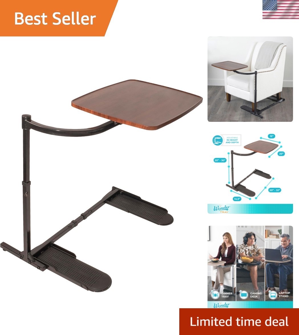 Wonder Tray, Adjustable Swivel Table, Large Laptop Stand, Couch Desk, Side Ta...