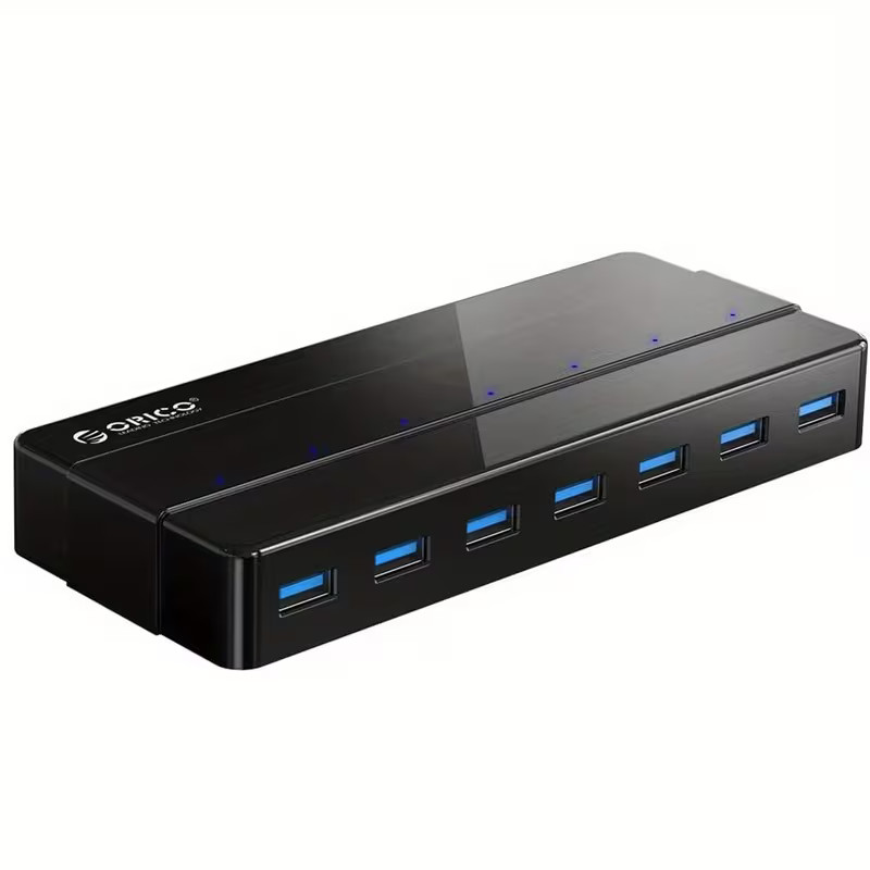 ORICO USB3.0 HUB w/ Power Adapter USB Splitter OTG Adapter for Desktop Laptop PC