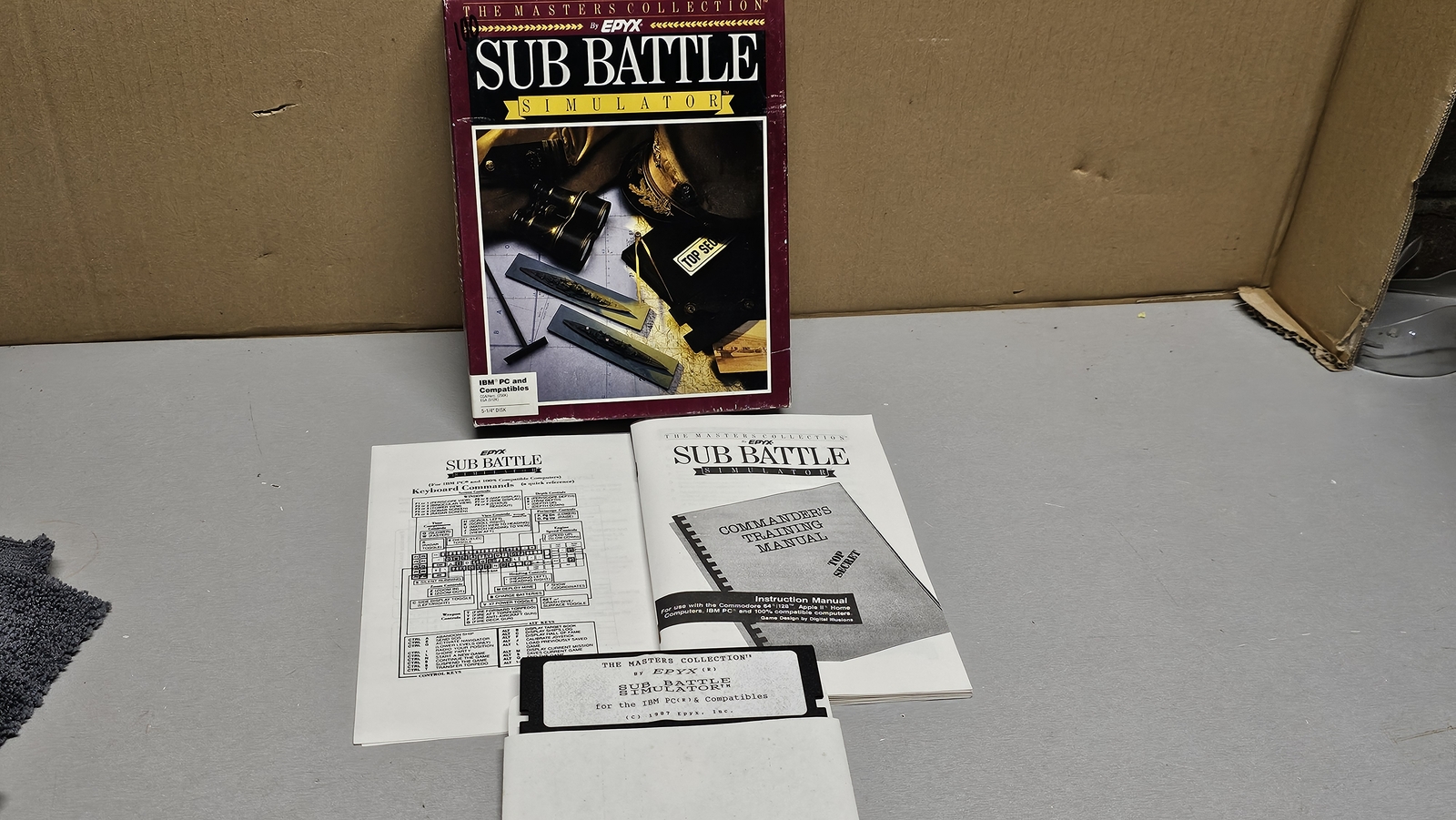Big Box Software Epyx Sub Battle Simulator (IBM) (5.25" Disk)
