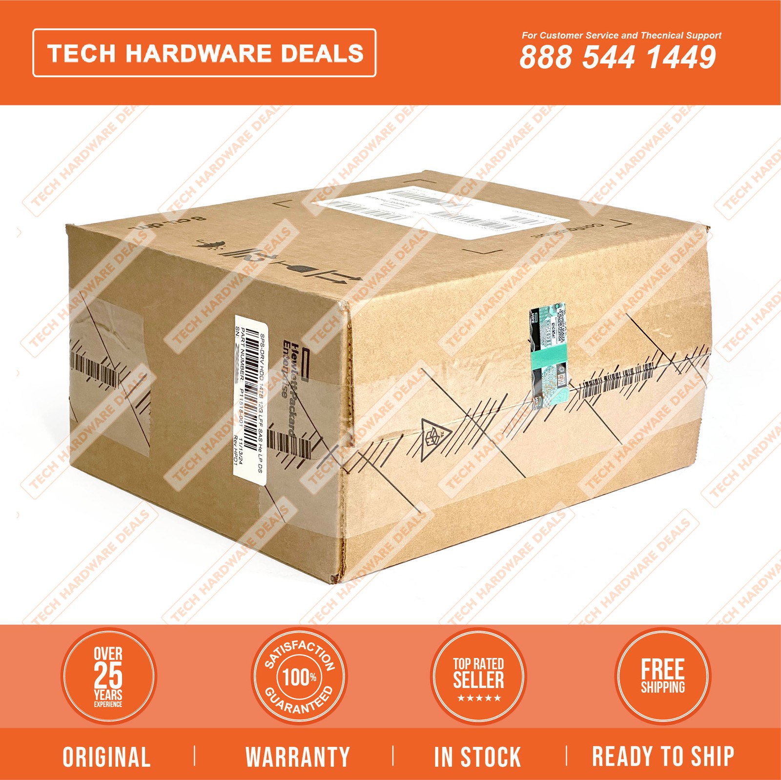 MB014000JYCJV  NEW SEALED HPE 14TB SAS 12G 7.2K LFF LP He 512e DS HDD