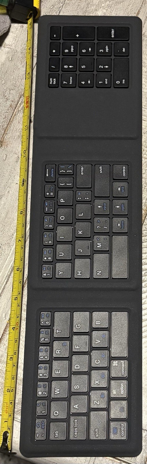 K166-1128-NUM Kanex MultiSync Foldable Travel Keyboard with Numeric Keys