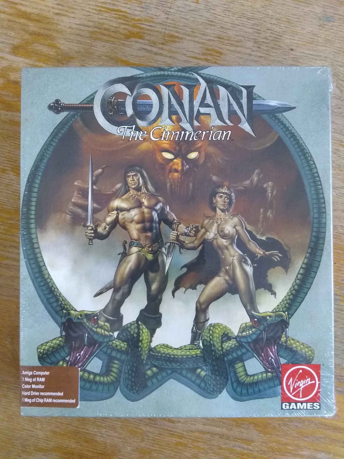 Conan The Cimmerian for Commodore Amiga, NEW FACTORY SEALED, Virgin Games