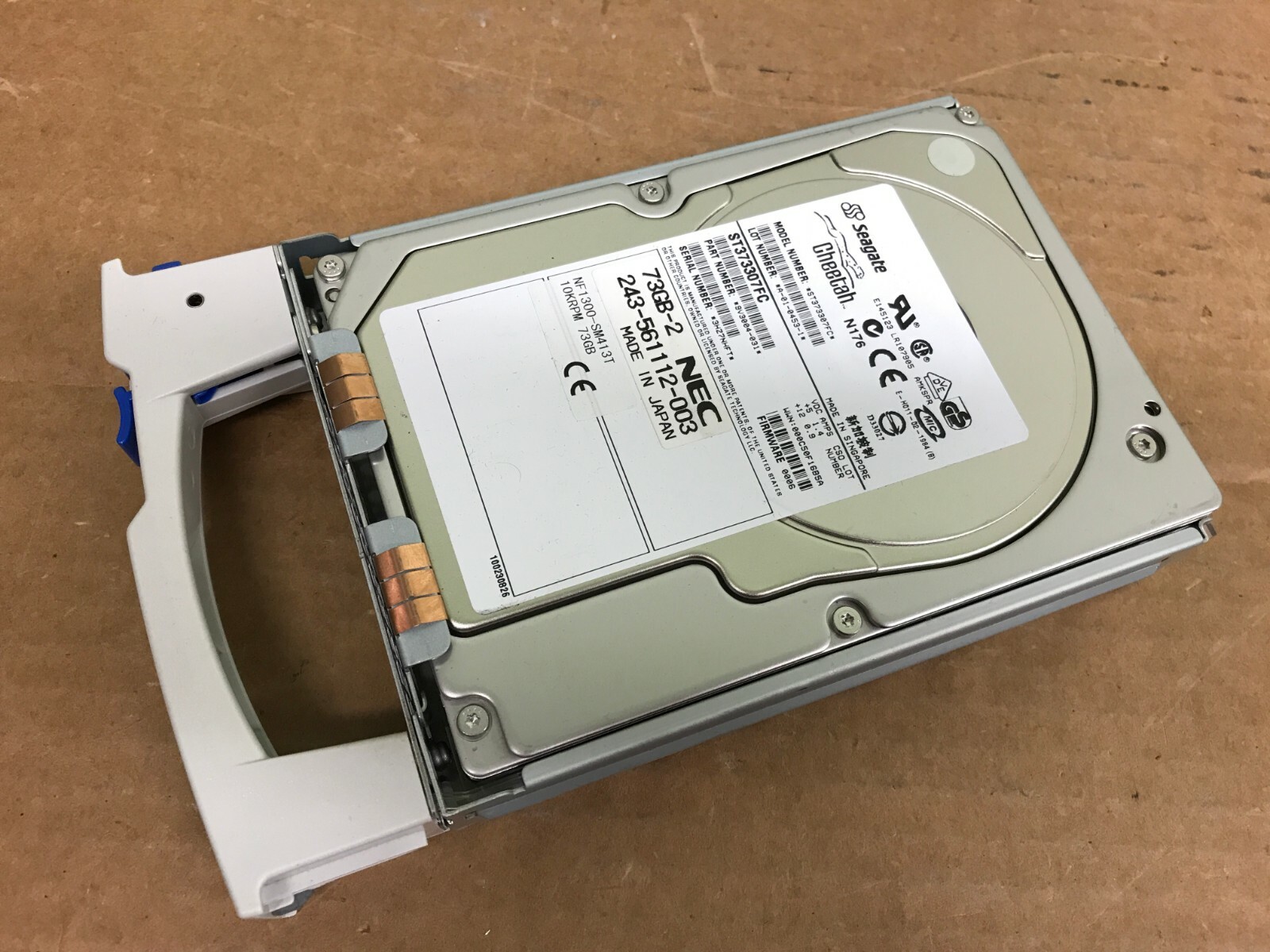 NEC/Seagate ST373307FC 243-561112-003 hard disk 10K 73GB FC  3.5 inch with caddy