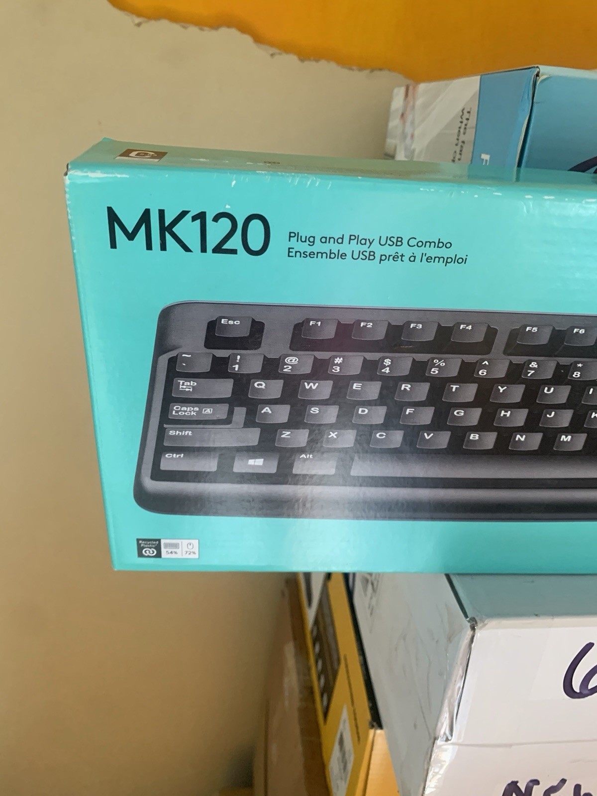 Logitech MK120 Wired Keyboard Only New in Box