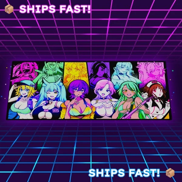 GamerSupps Waifu Cups Season 4 Mouse Pad NEW + UNUSED