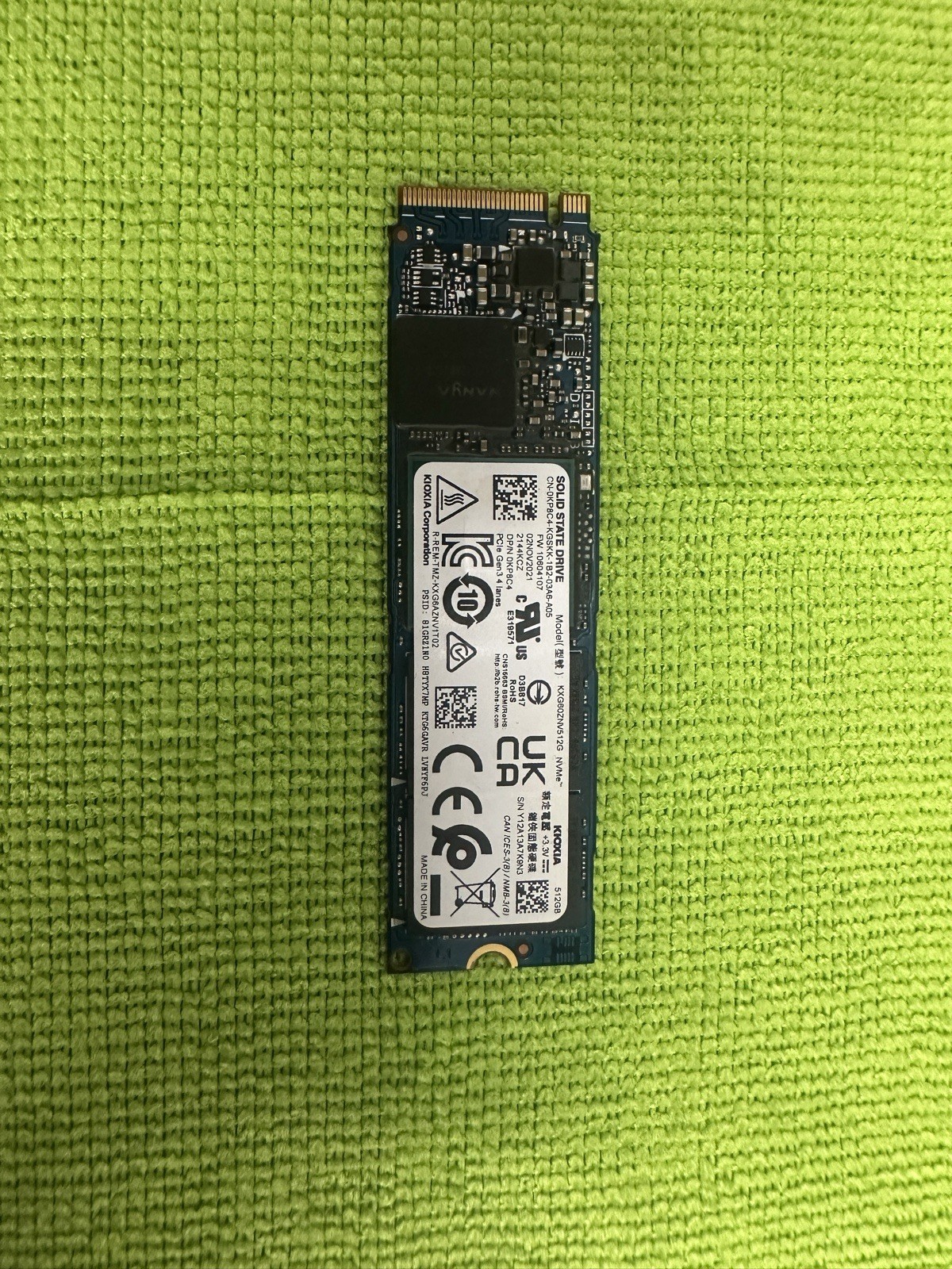 KIOXIA 512GB M.2 NVMe PCIe SSD TRIM Laptop/PC