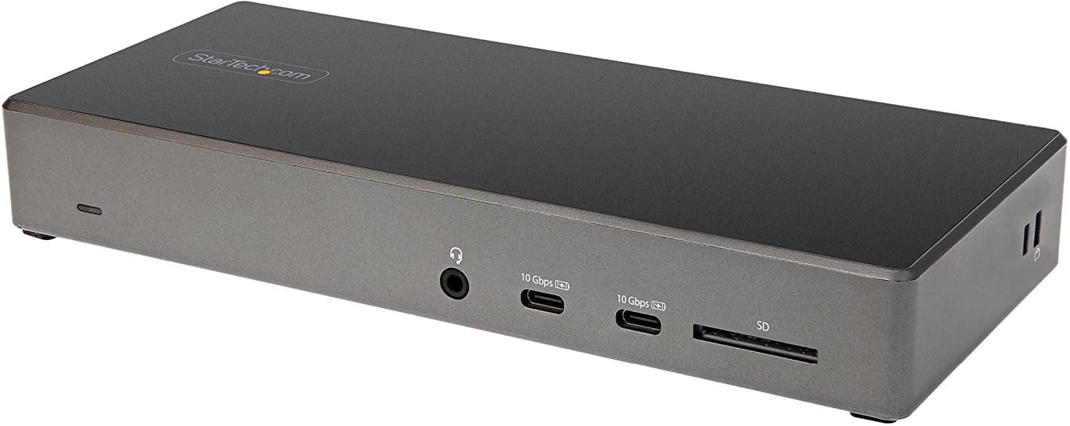 StarTech.com USB-C Triple Monitor Docking Station, 10Gbps Gen 2, Dual