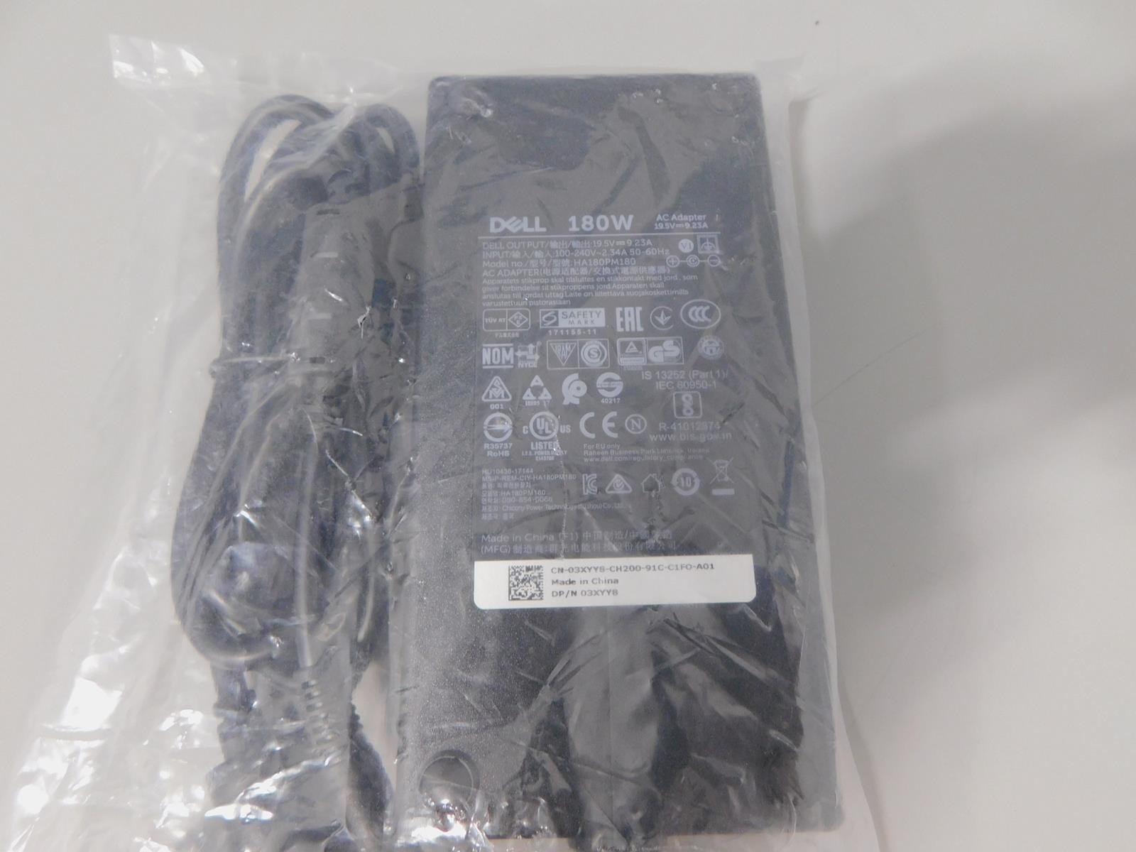 Genuine OEM Dell 180W AC Adapter HA180PM180 03XYY8