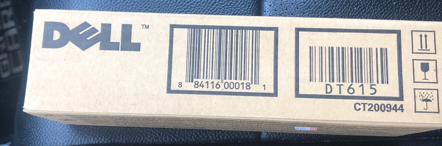 Genuine Dell DT615 BLACK High Yield Toner Cartridge for Dell 1320C | Sealed