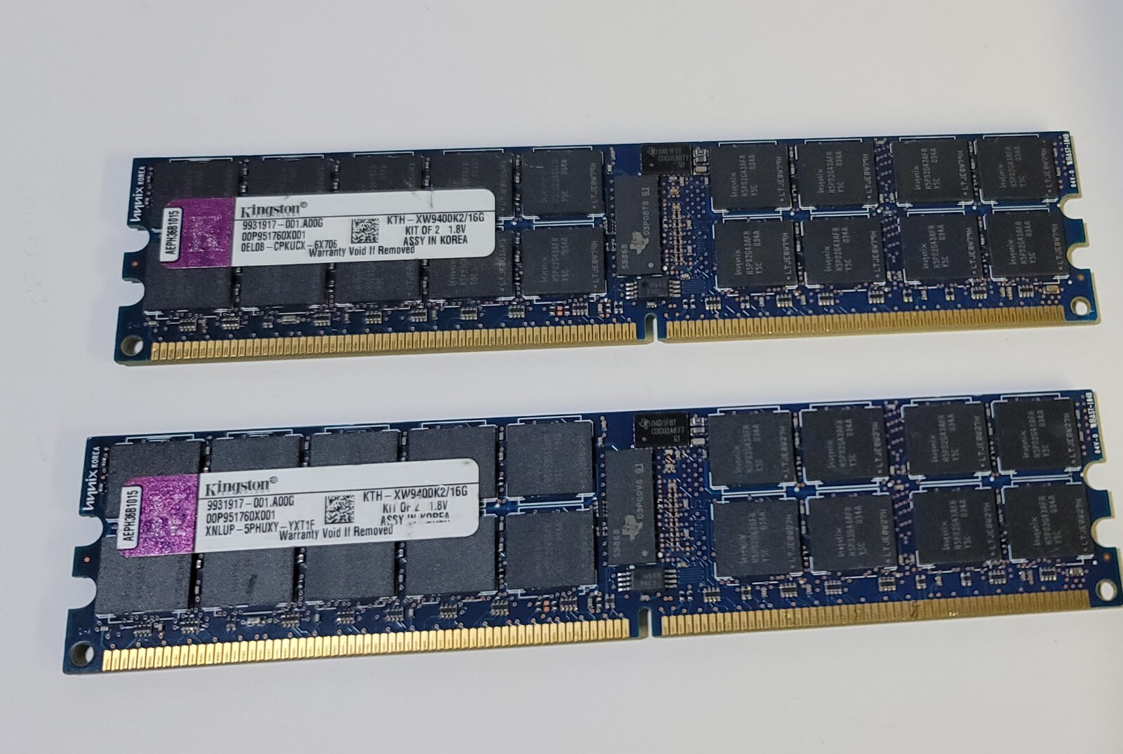 KINGSTON KTH-XW9400K2/16G 32GB 2x16GB PC2-5300P DDR2 667MHz Server Memory RAM