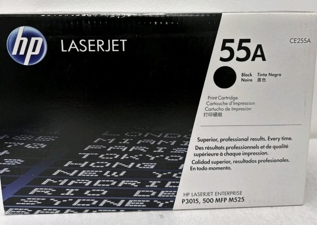 HP LaserJet 55A Black Toner Print Cartridge CE255A