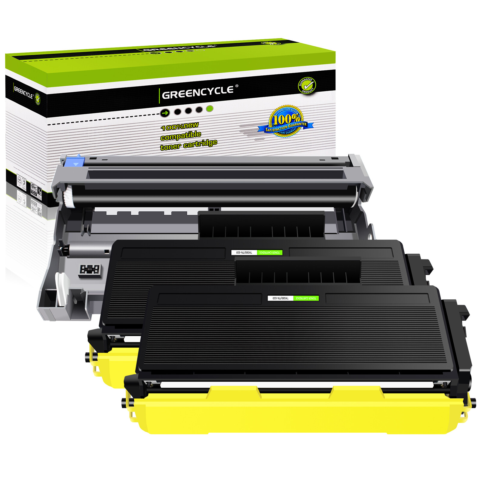 2PK TN650 Toner & 1PK DR620 Drum For Brother MFC-8480DN MFC-8890DW HL-5370DW