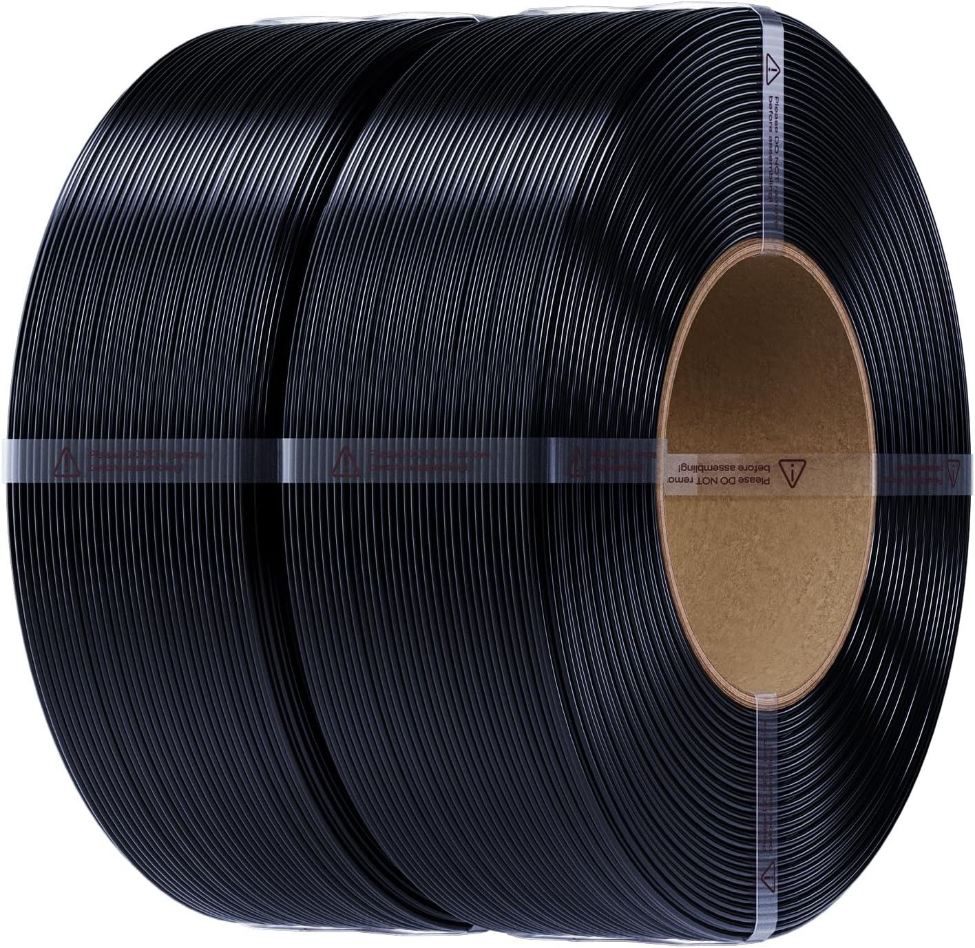 PETG Filament Refill 1.75Mm, 2Kg, Black 2-Pack