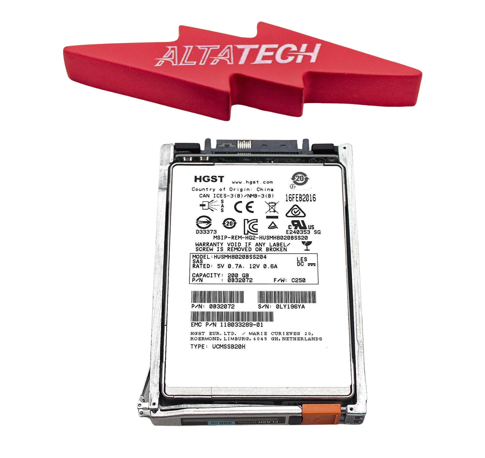 EMC 005051195 200GB SSD SAS 2.5 6G VNX5500/57/75 MZ-6SR2000/0C Solid State Drive