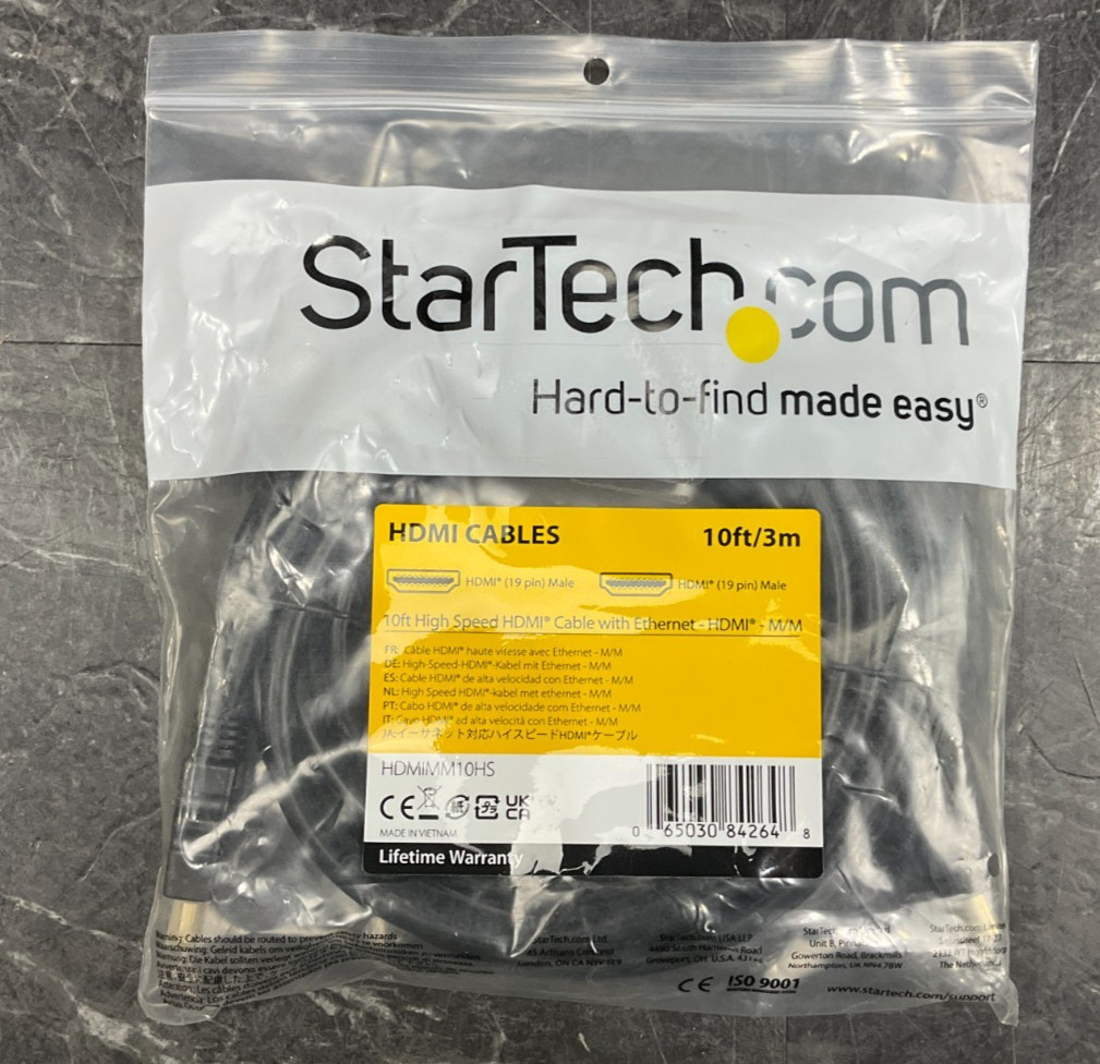 Star Tech High Speed HDMI Cable 10 FT HDMIMM10HS ✅ ❤️️ ✅ ❤️️ ✅ BRAND NEW
